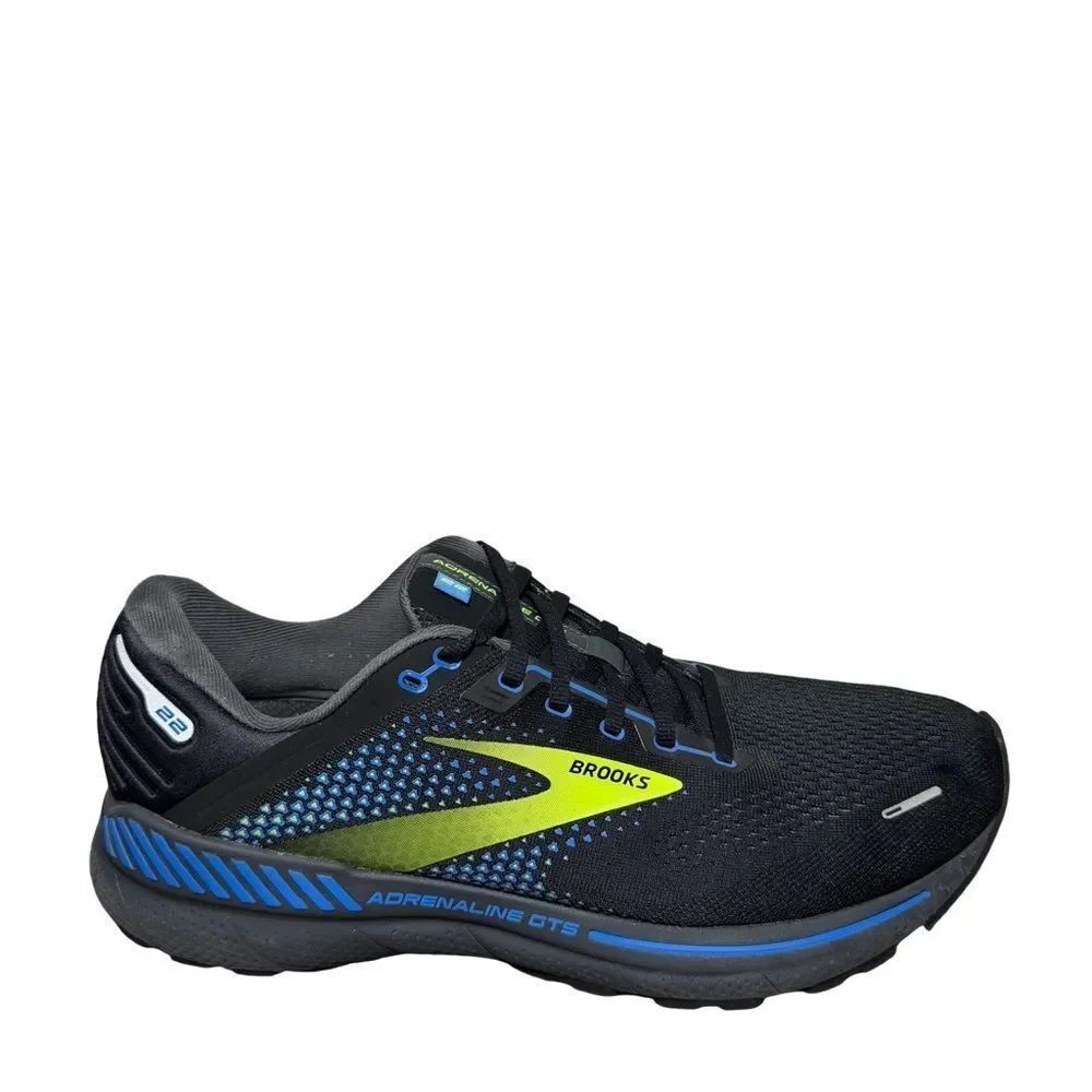 Brooks adrenaline gts 22Men’s Black with Lime & Blue Running Shoe size 12